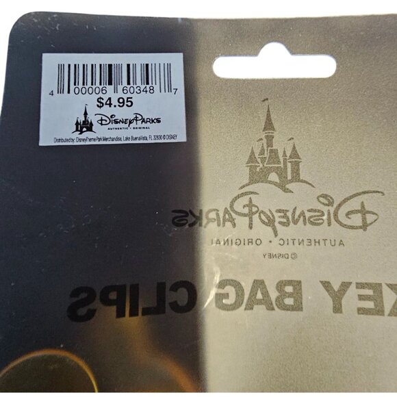 Disney Parks Mickey Mouse Plastic Chip Bag Clips Set of 4 NEW Retired From Parks - Picture 5 of 5